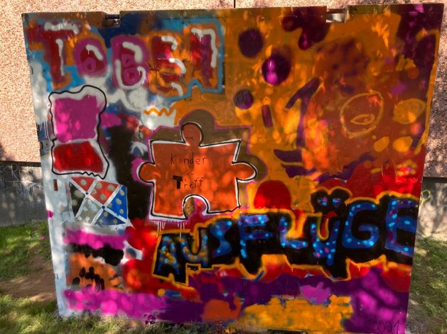 Hip-Hop und Graffiti bewegt den Kindertreff Puzzle