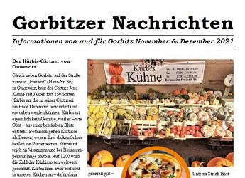 Die letzten Gorbitzer Nachrichten 2021